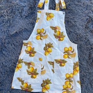 Lemon Print Overalls